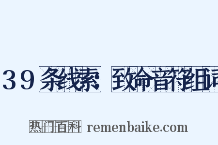 39条线索：致命音符组词是什么意思的图片